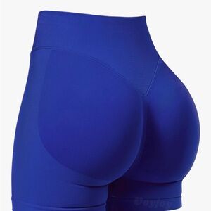 Women's Blue High-Waisted Shorts